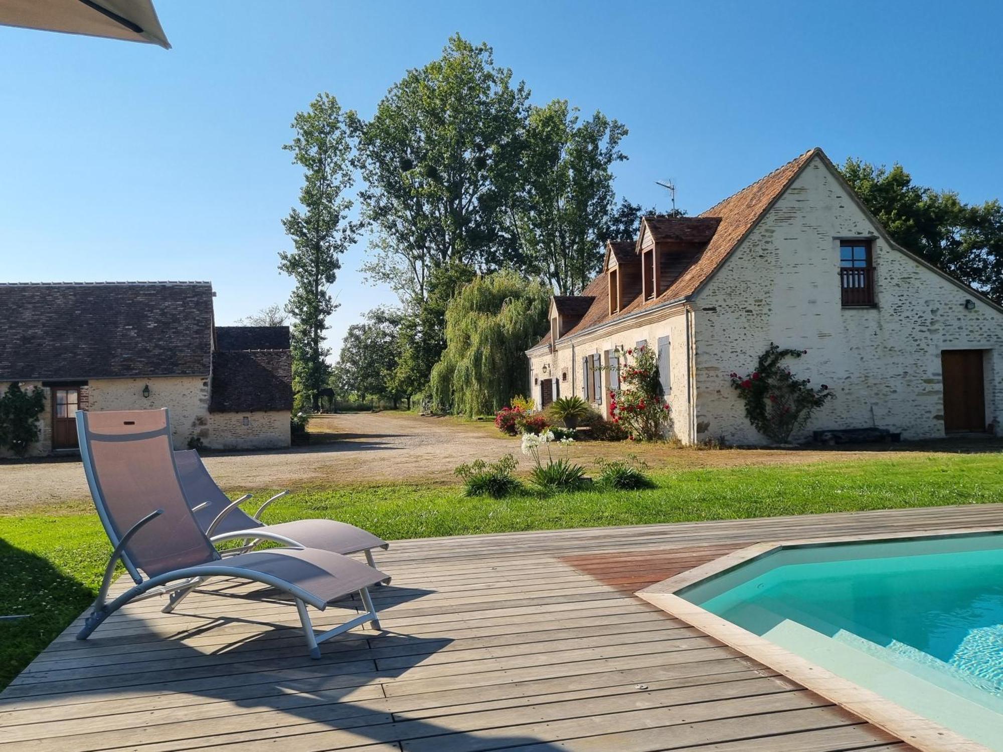 L 'Aupinouse Chambre Double Pivoine Avec Salle D'Eau Privative La Suze-sur-Sarthe Exterior foto